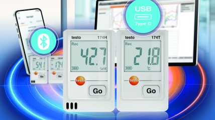 New range of testo 174 mini data loggers: Fast recording and reading via PC software